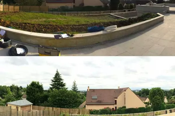 Pose de gazon et aménagement d'un jardin dans le Val d'Oise 95 image 2
